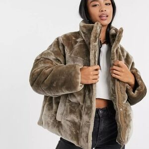 Asos faux fur coat